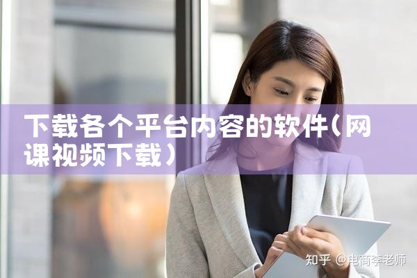 下载各个平台内容的软件